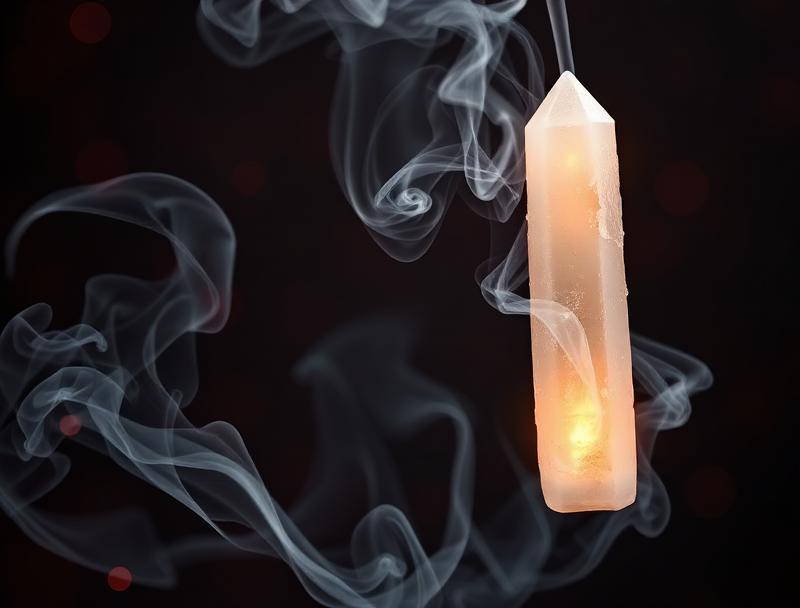 Energy healing services and aura cleansing — selenite crystal and sage smoke spiritual cleansing