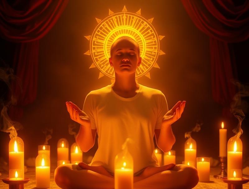 Spiritual healer in Arizona offering spiritual healing services — meditation with healing hands and divine aura